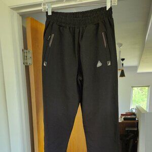 SCR Sportswear Active Pants Black Tapered Size Med Xtra Long Inseam 39"